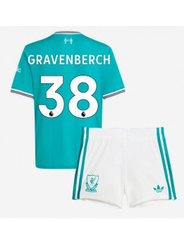 Liverpool Ryan Gravenberch #38 Replika Tredje Kläder Barn 2025-26 Kortärmad (+ byxor)